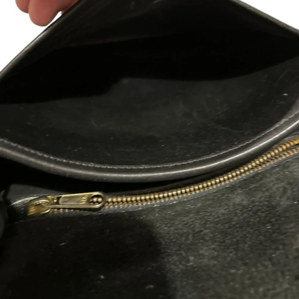 COACH VINTAGE LINDSAY CROSSBODY BAG Black Leather Purse Interior Creed - Picture 7 of 13